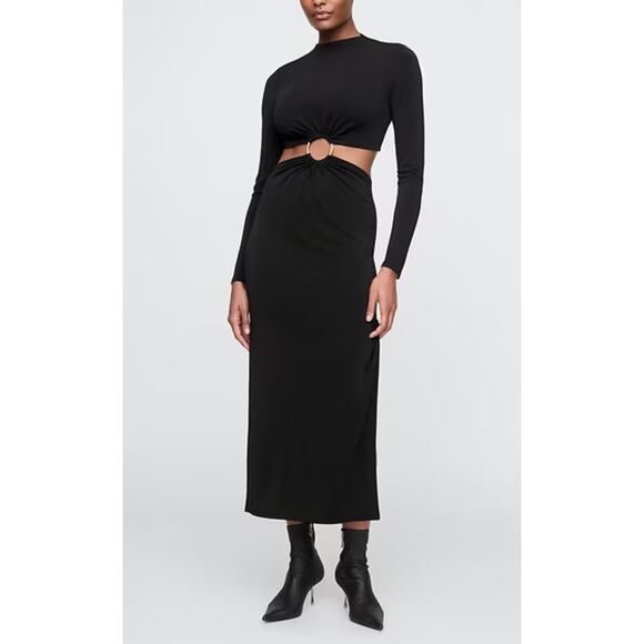 GAP x Cult Gaia - Cut-Out Ring Long Sleeve Maxi Dress/S/NWT - Picture 1 of 11